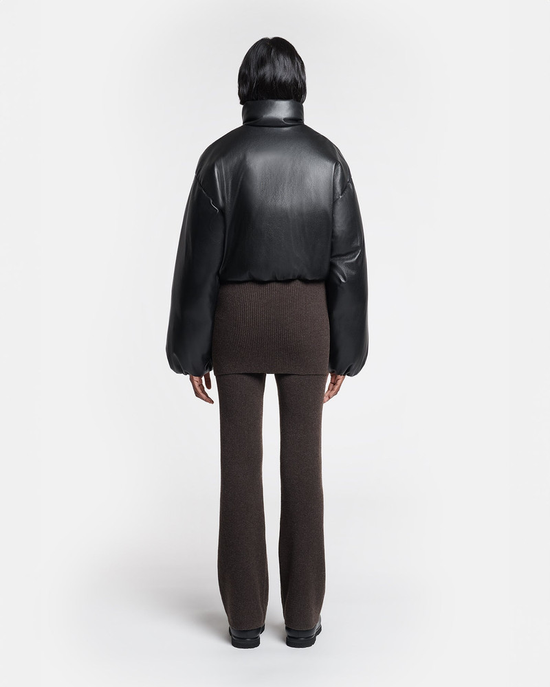 Cropped Okobor™ Alt-Leather Puffer Jacket 5