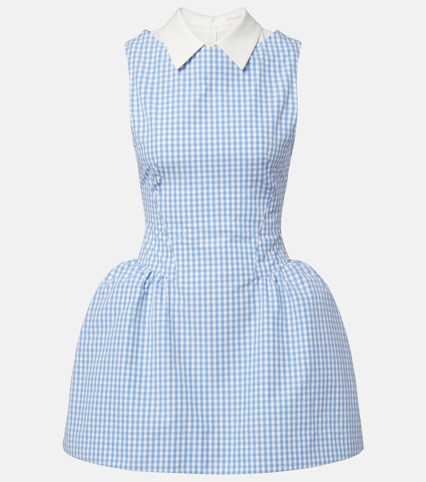 Gingham cotton minidress - 1
