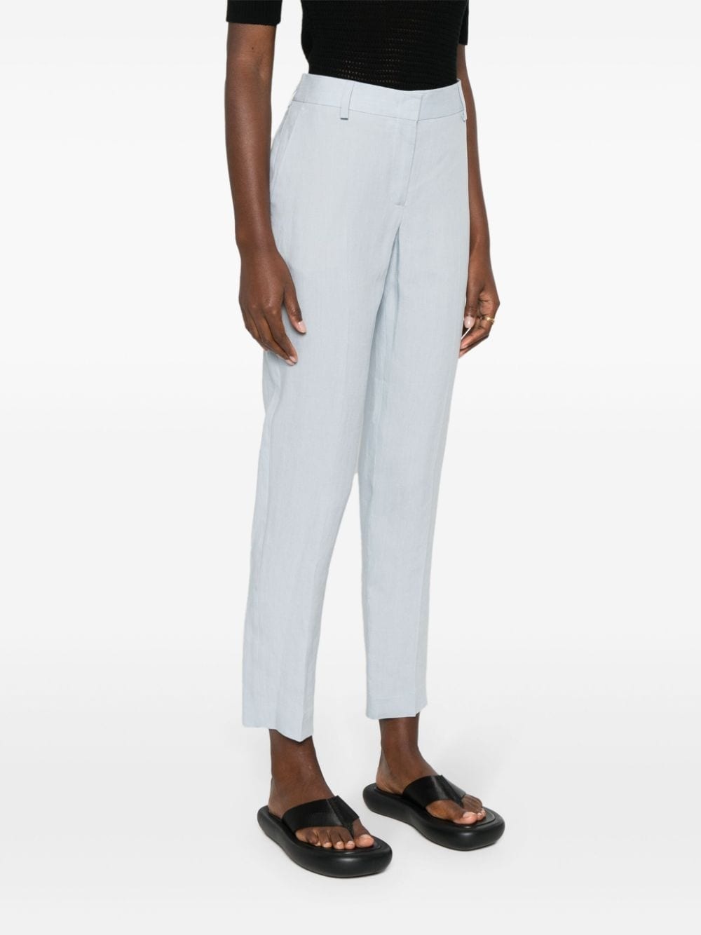 mid-rise tapered trousers - 3