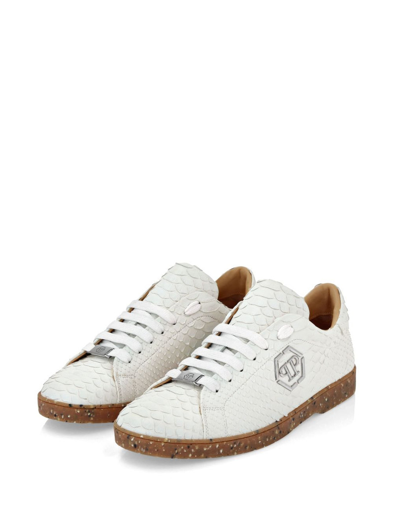 PHILIPP PLEIN python leather sneakers outlook