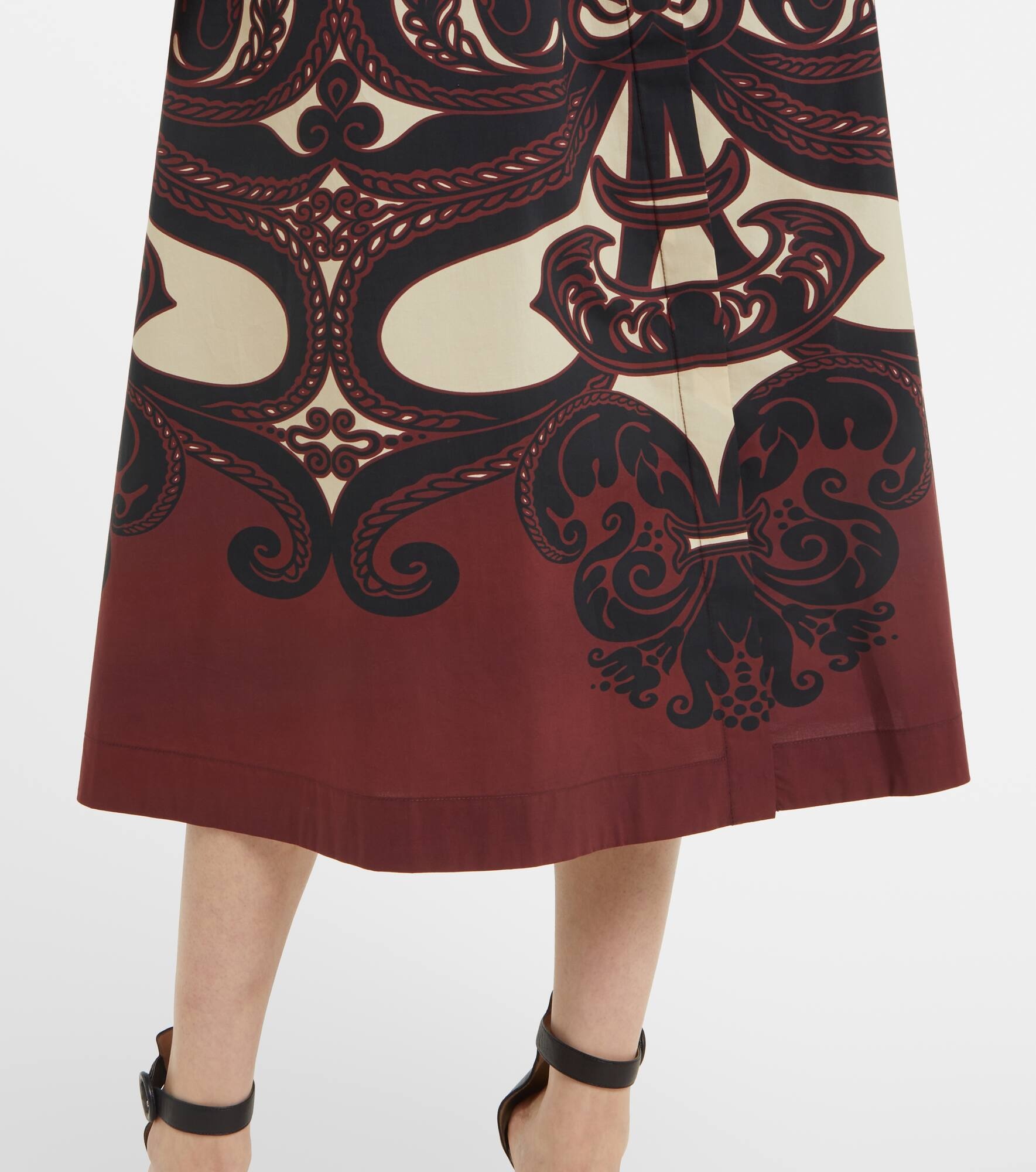 Sundowner printed cotton poplin midi dress - 5