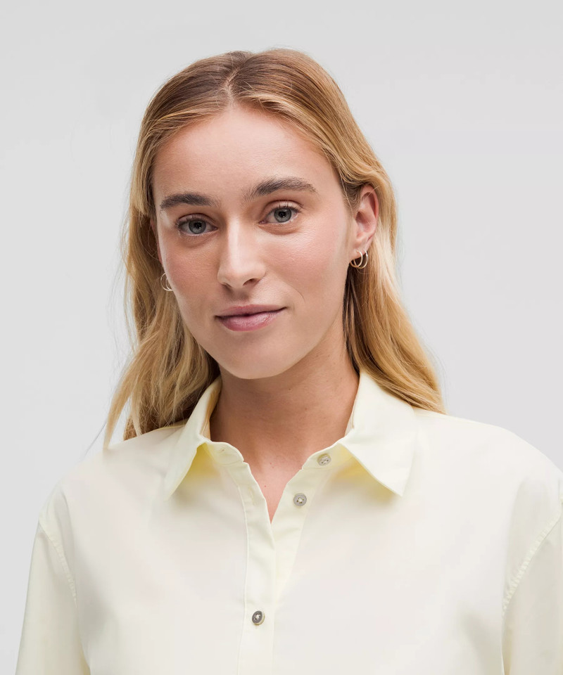Cropped Poplin Button-Up Top 4
