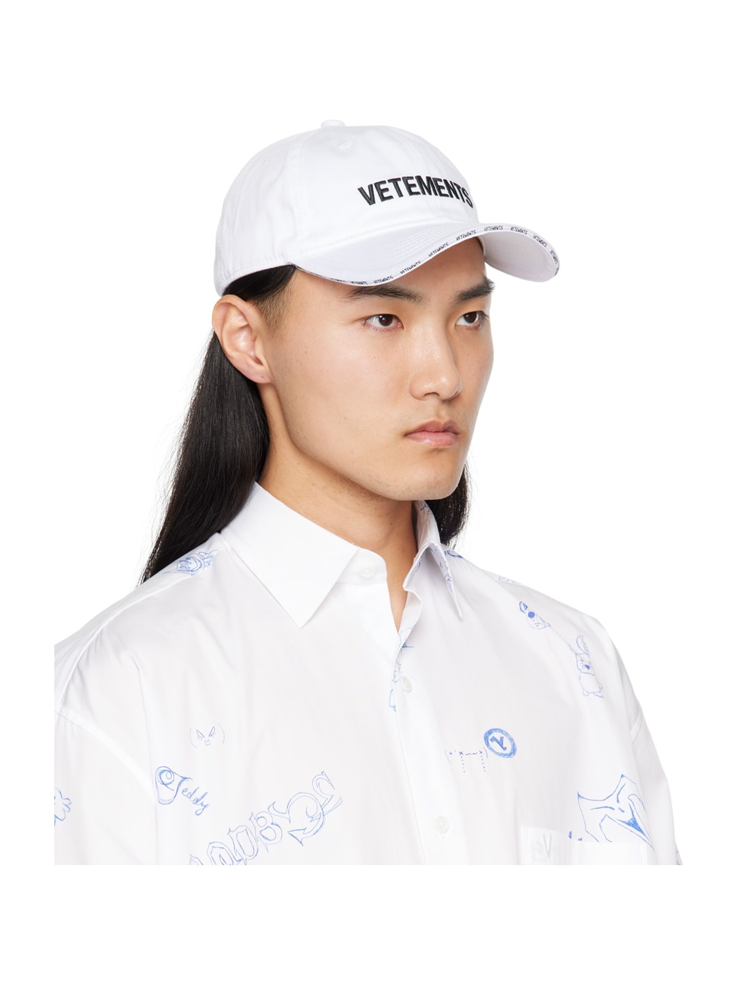 White Iconic Logo Cap - 2