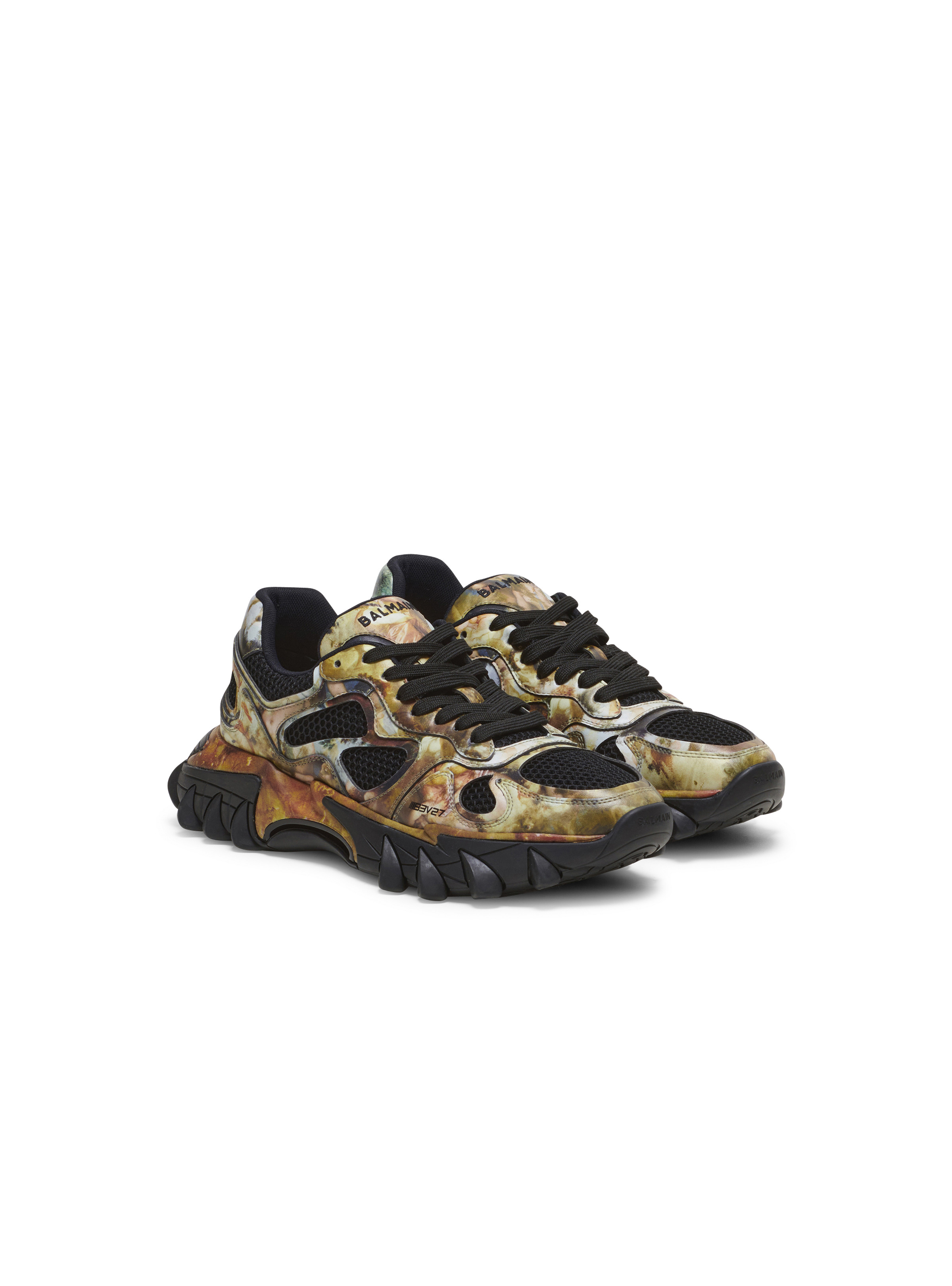 B-East trainers in printed leather and mesh - 2