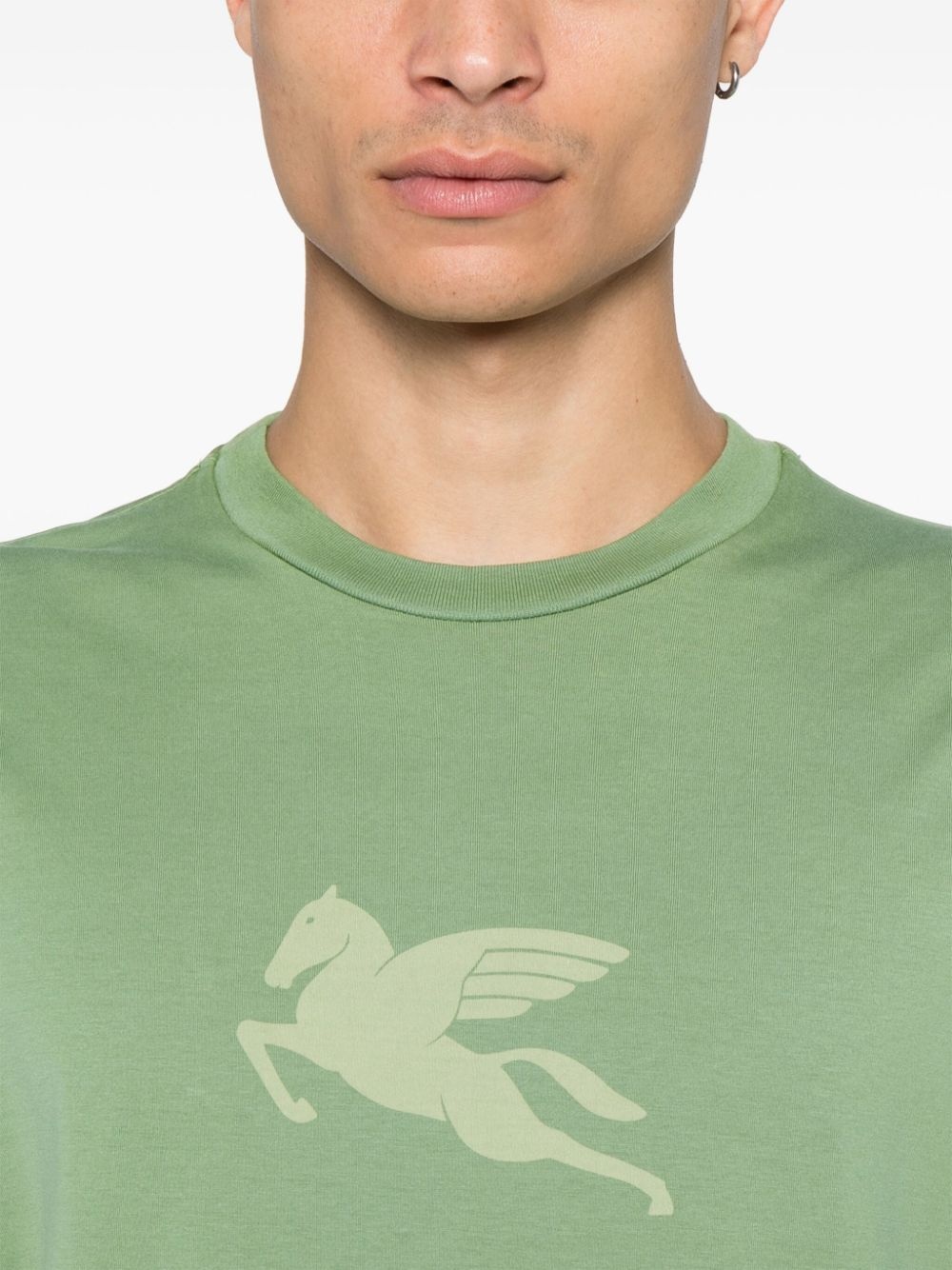 Pegaso-print T-shirt - 4