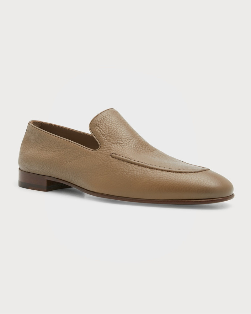 Manolo Blahnik Men's Truro Leather Loafers outlook
