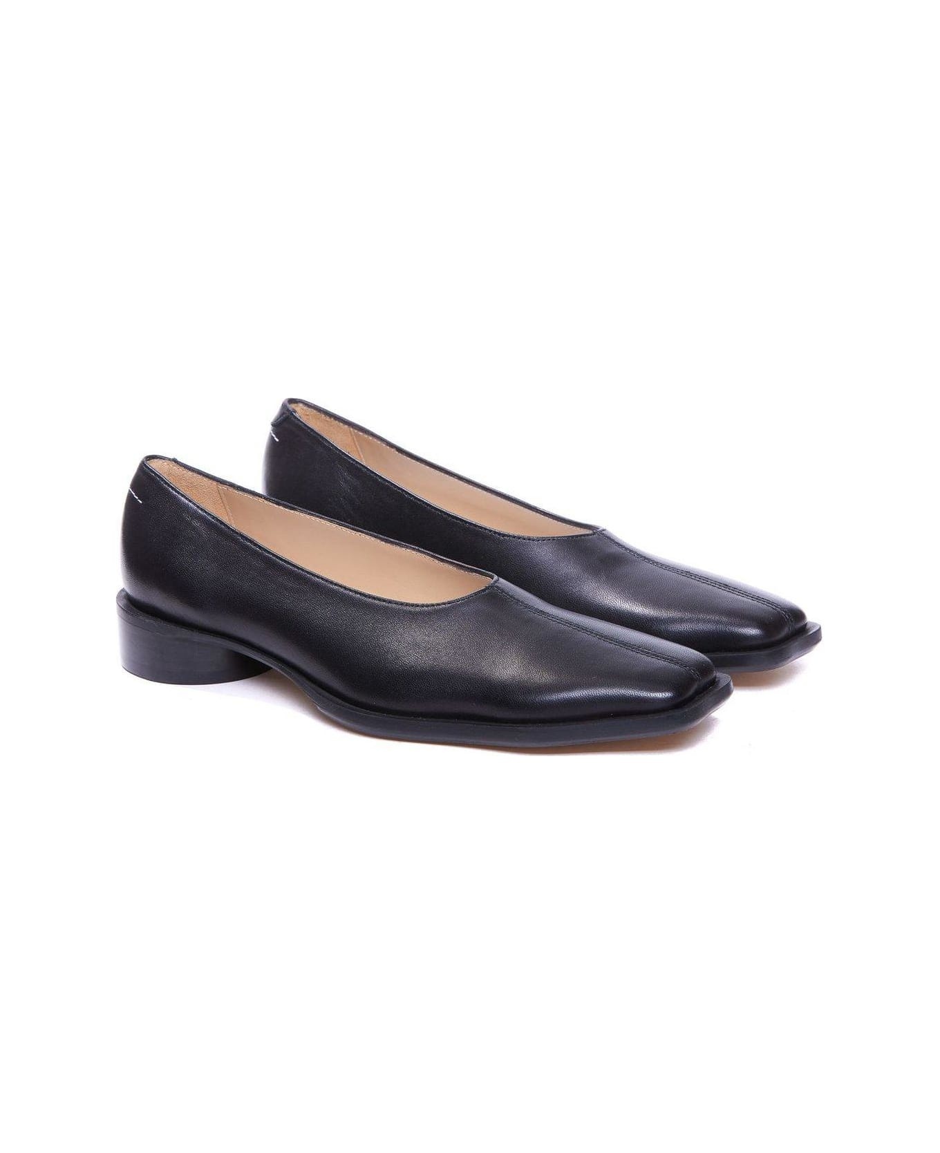Square Toe Slip-on Ballerinas - 4