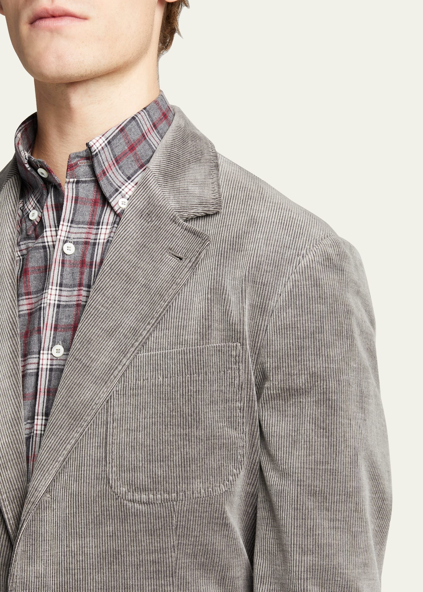 Men's Fine Corduroy 3-Patch Suit - 5