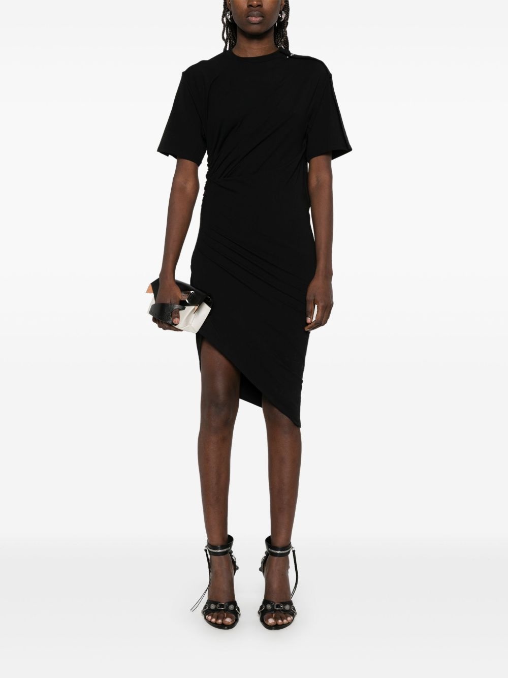 piercing-detail midi dress - 2
