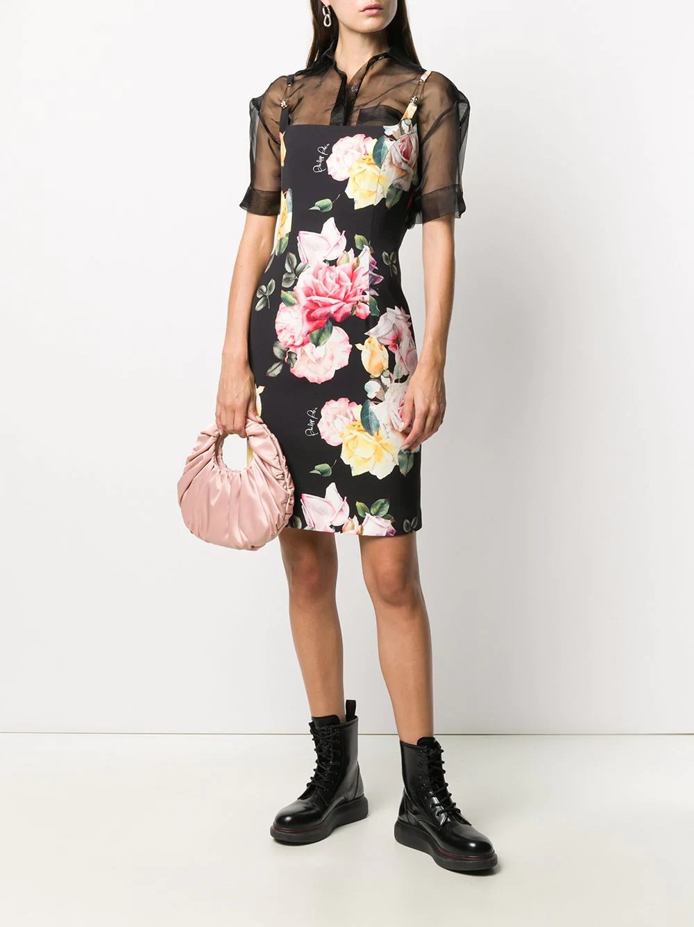 floral shift dress - 2