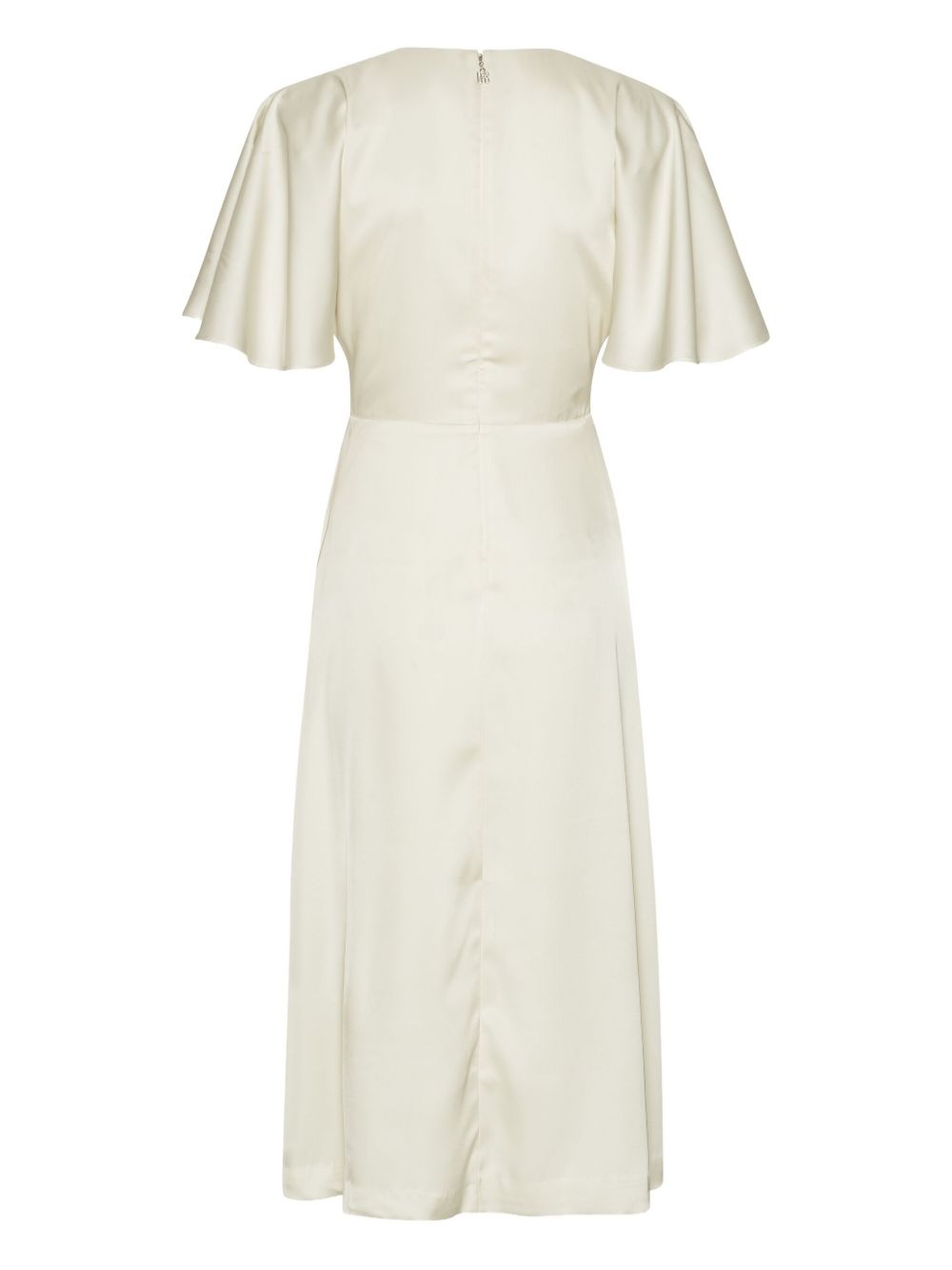 satin slit midi dress - 5