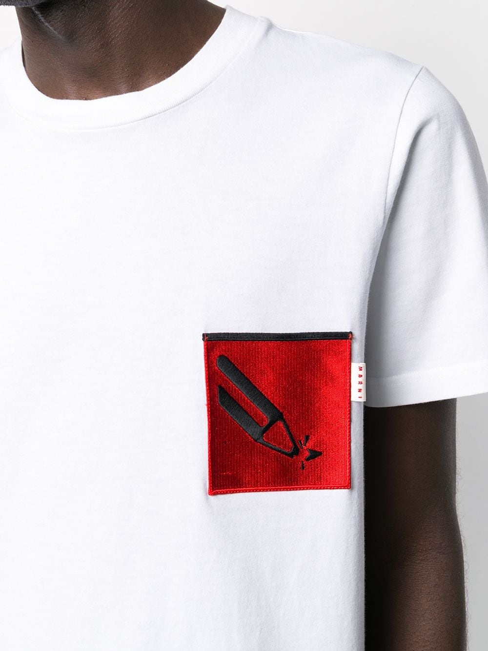 patch pocket graphic T-shirt - 5