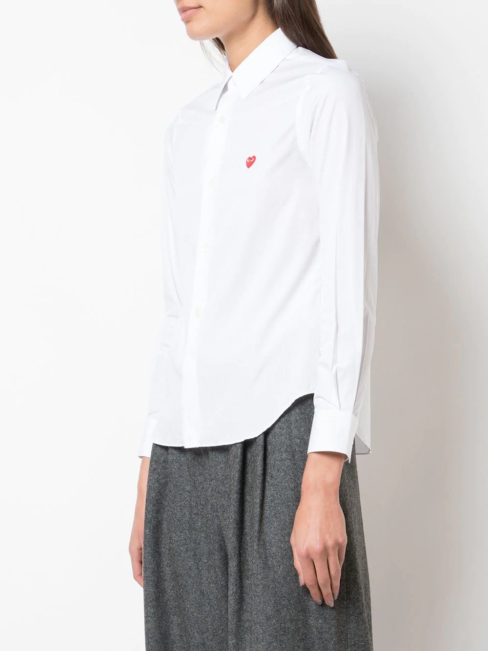logo heart print shirt - 3