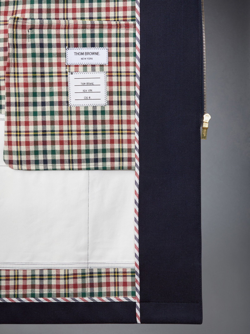 Double Face Wool Twill Detachable Shearing Collar Patchwork Bal Collar Raincoat 6