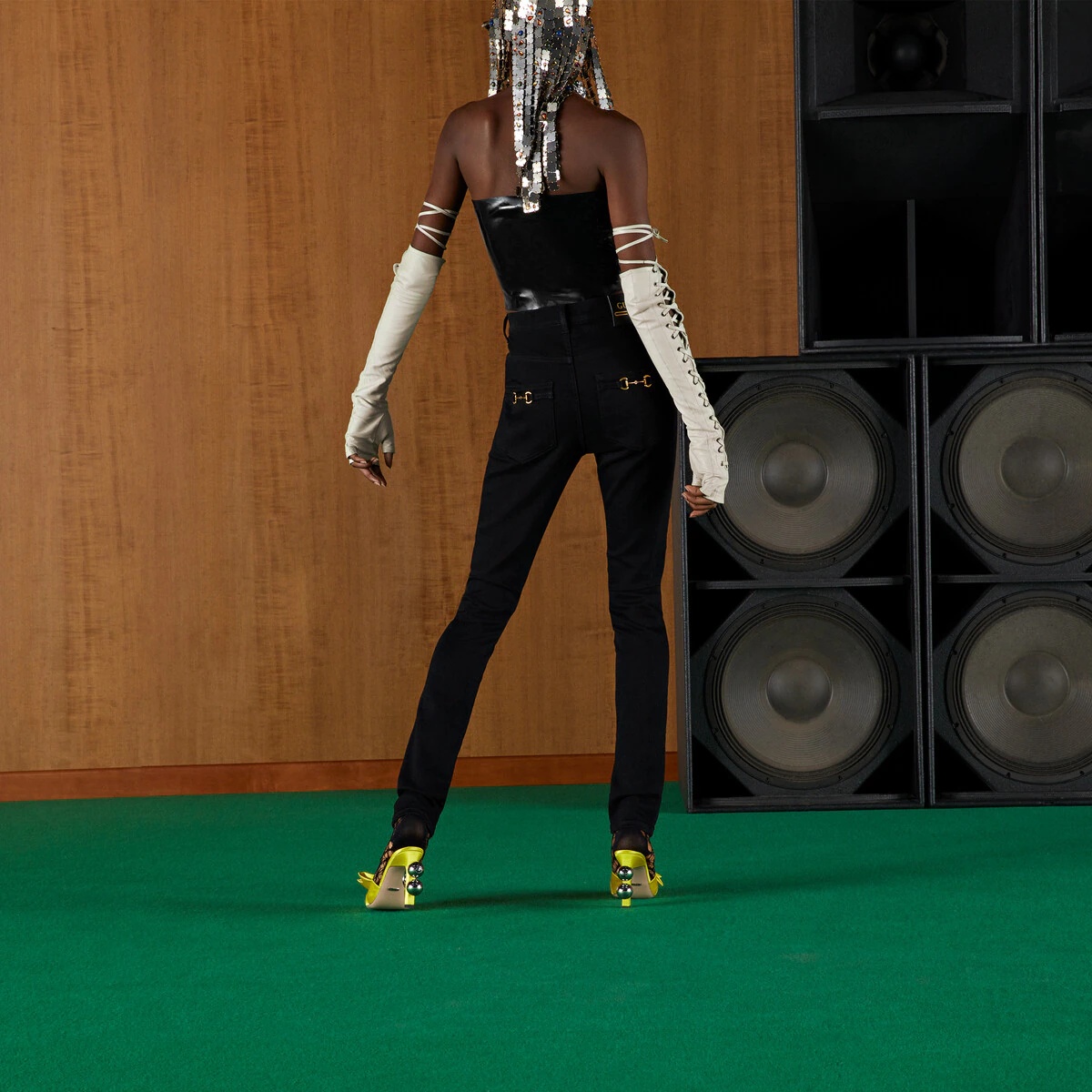 Denim pant with Horsebit - 7