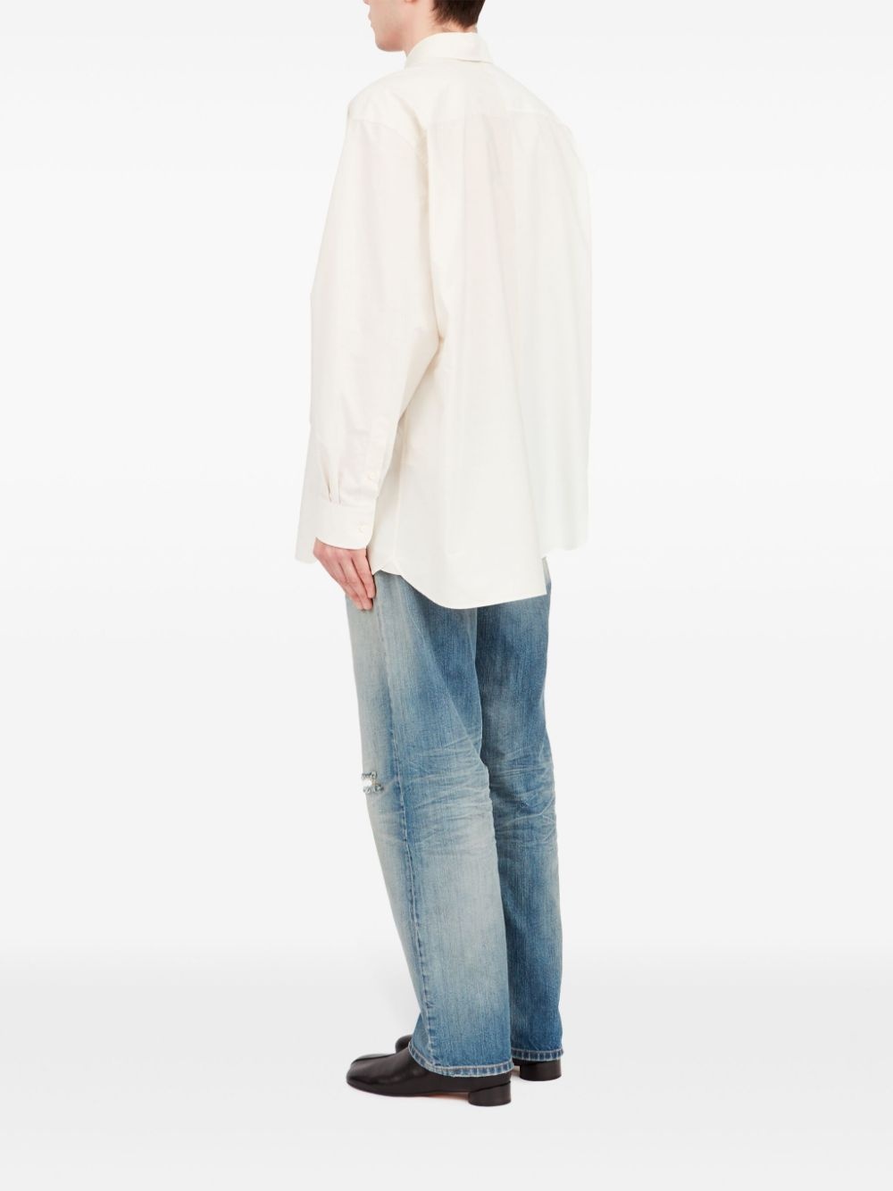 asymmetric cotton shirt - 5