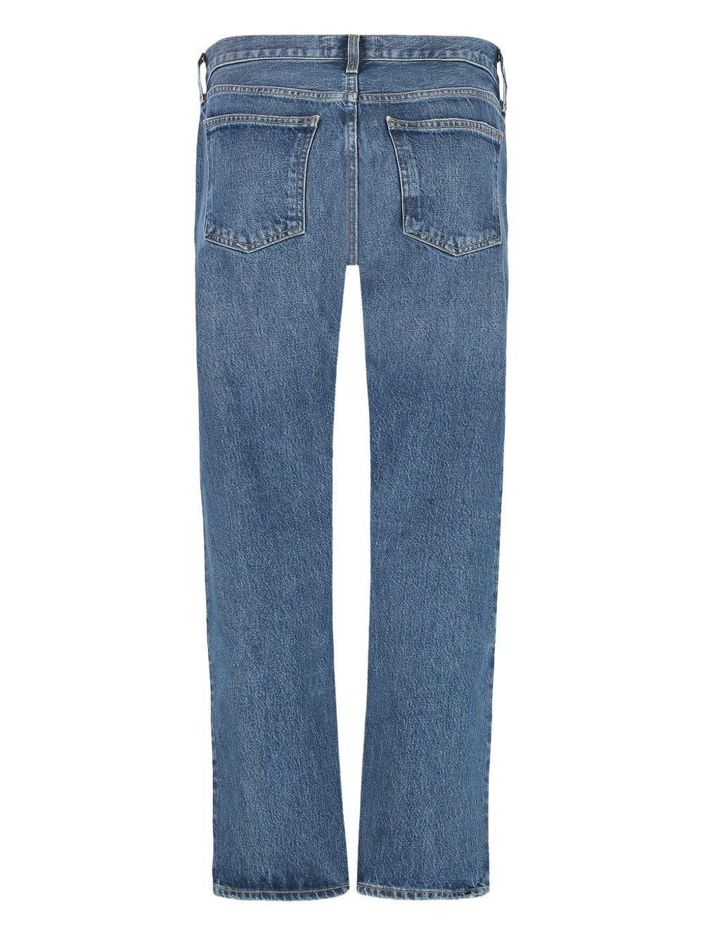 whiskering-effect jeans - 2