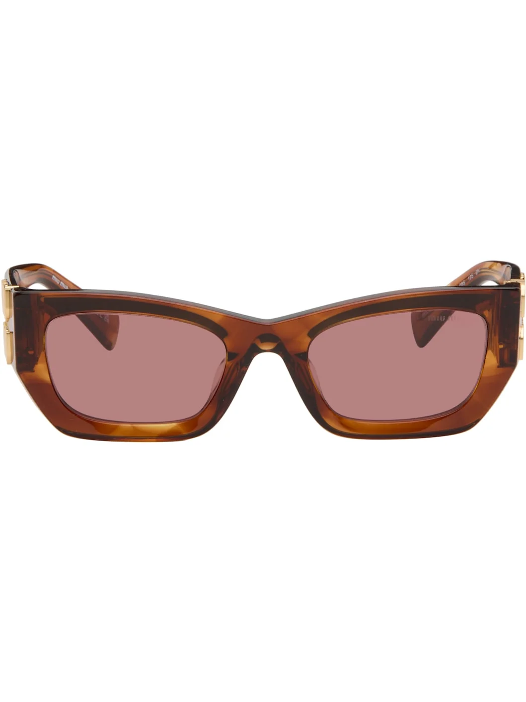 Brown Miu Glimpse Sunglasses - 1