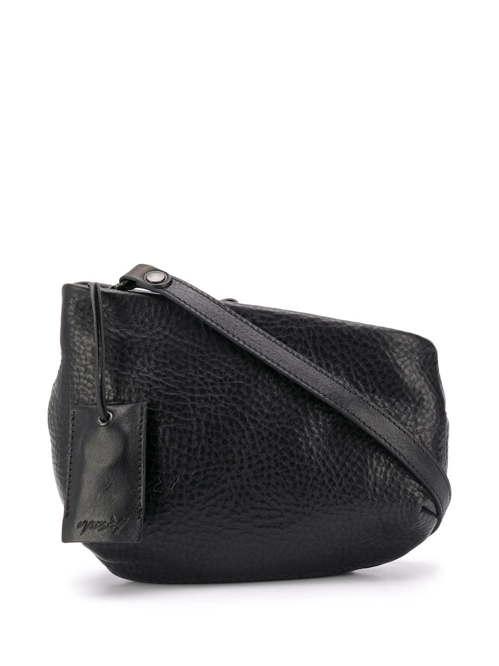 asymmetric leather clutch - 1