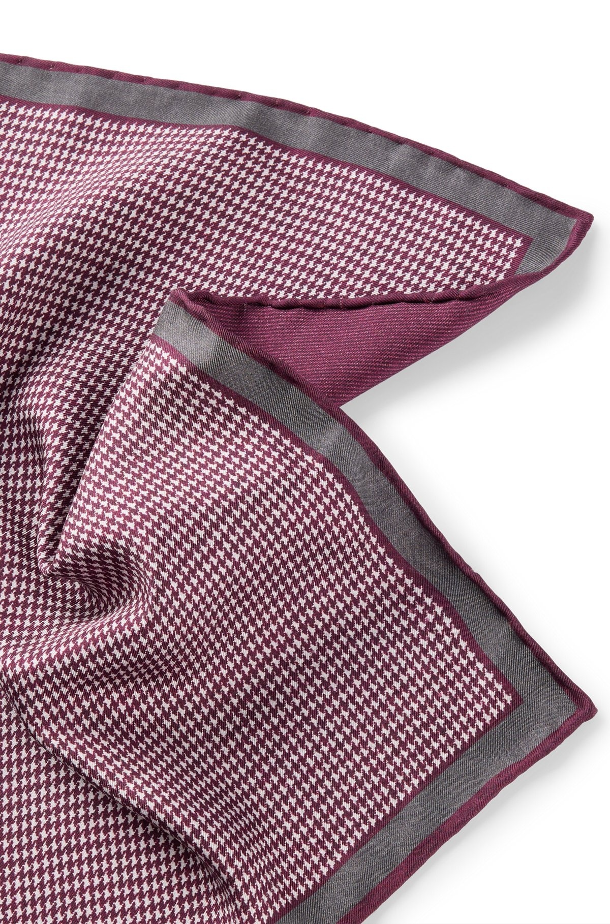 POCKET SQUARE IN PURE SILK WITH DOUBLE PRINT - 4