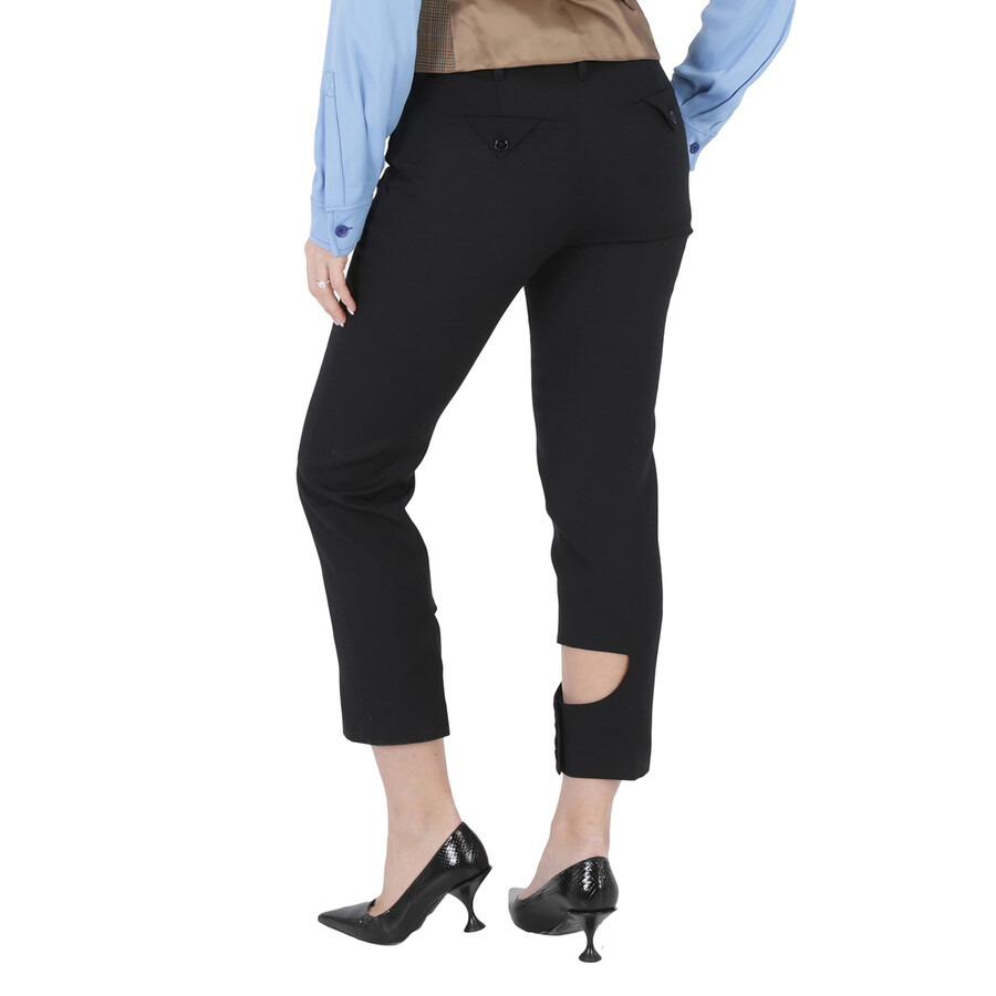 Burberry Ladies Cut-Out Detail Tailored Trousers - 6