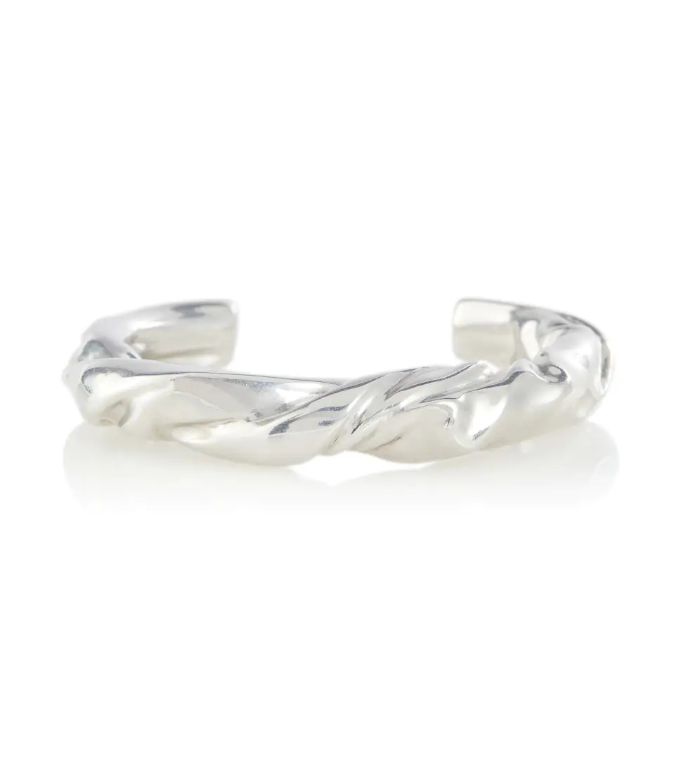 Twisted sterling silver bracelet - 1