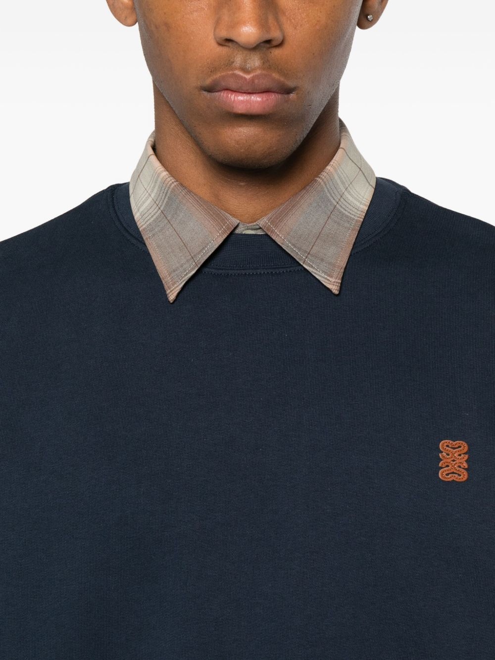 logo-appliqué crew-neck sweatshirt - 5
