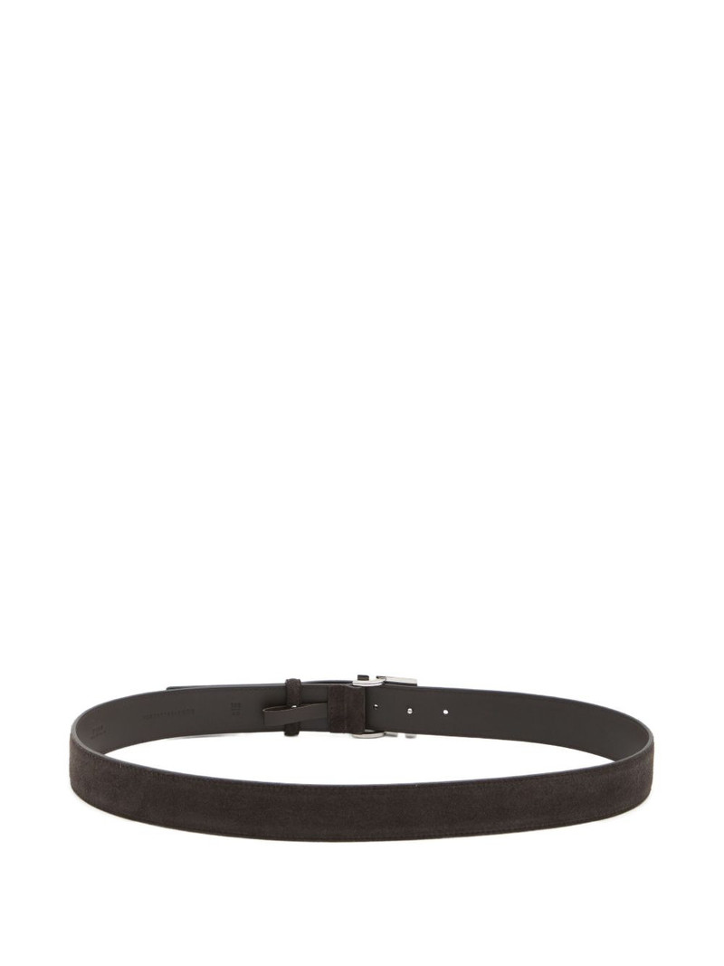 FENDI FF-buckle suede belt outlook