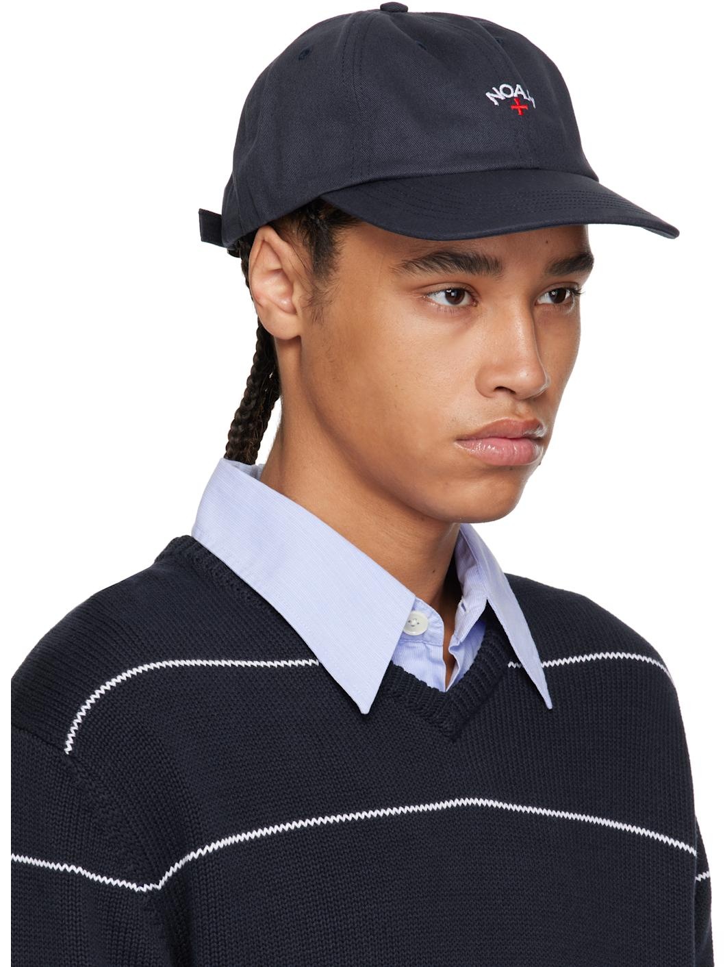 Noah Navy Classic Core Logo 6-Panel Cap | REVERSIBLE
