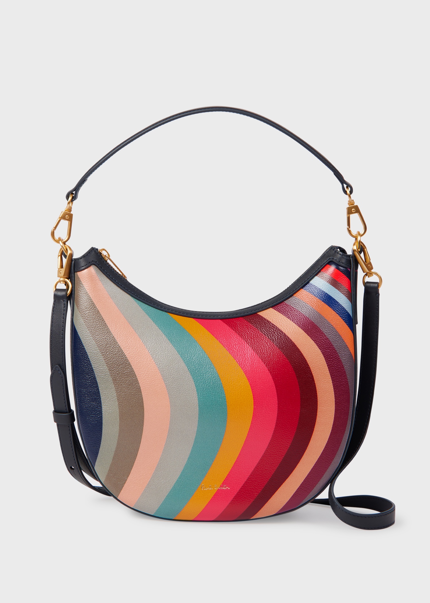 Women's 'Swirl' Leather Mini Hobo Bag - 1