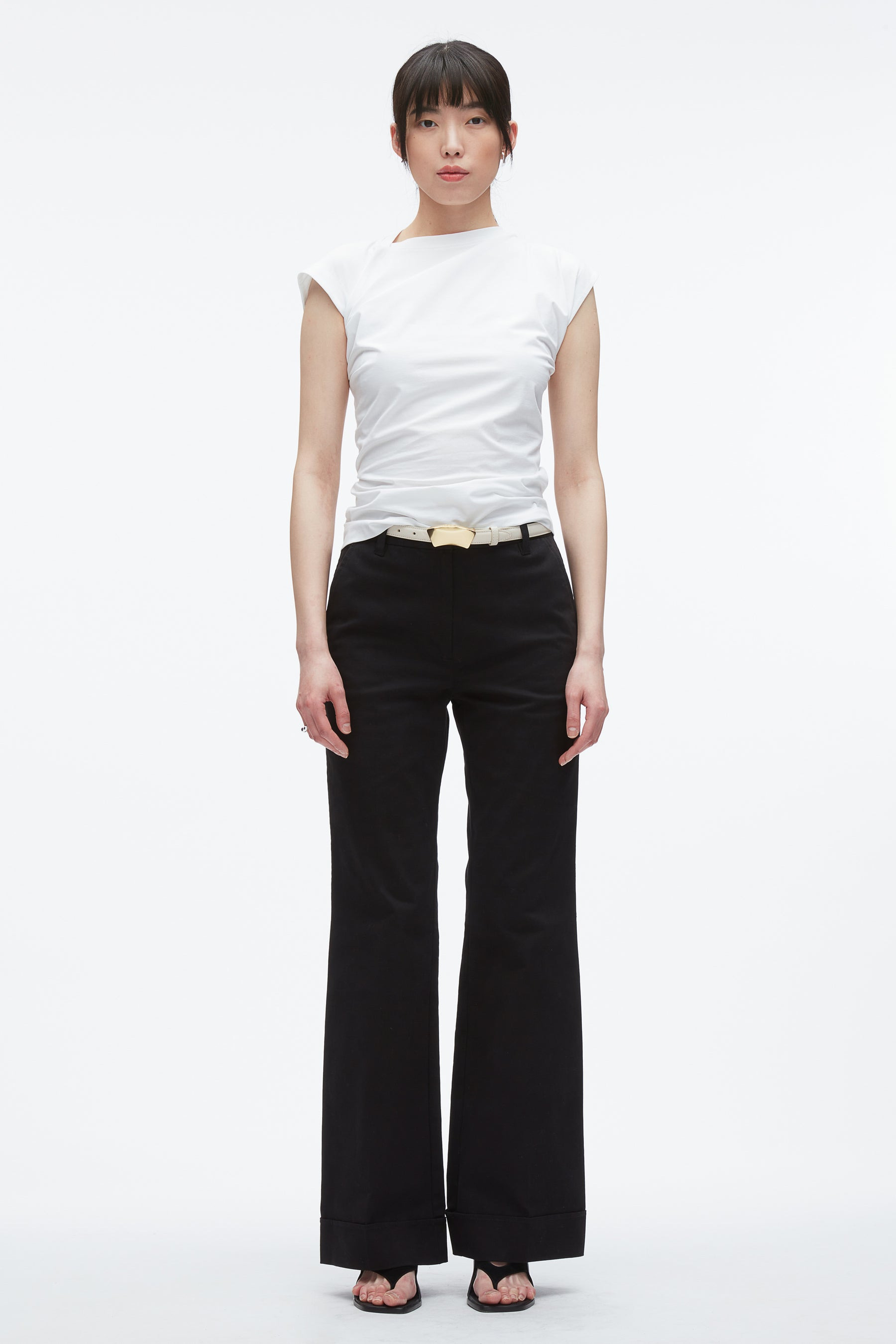 Draped Asymmetric T-Shirt - 2