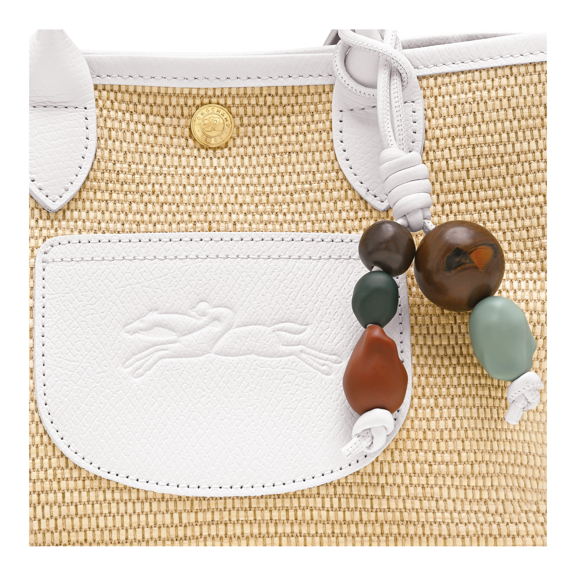 Le Pliage Collection Basket bag White - Canvas - 6