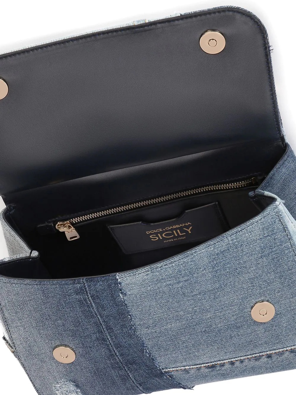 Sicily denim tote bag - 4