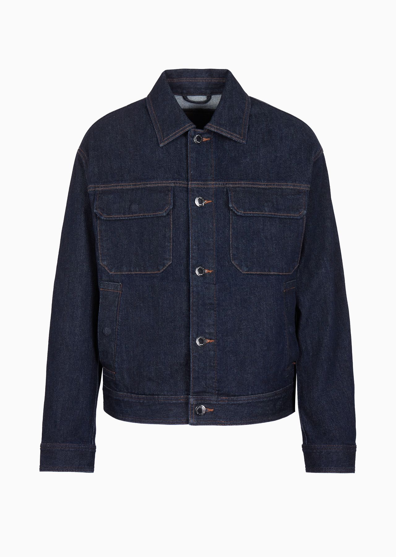 Rinse-washed denim jacket - 1