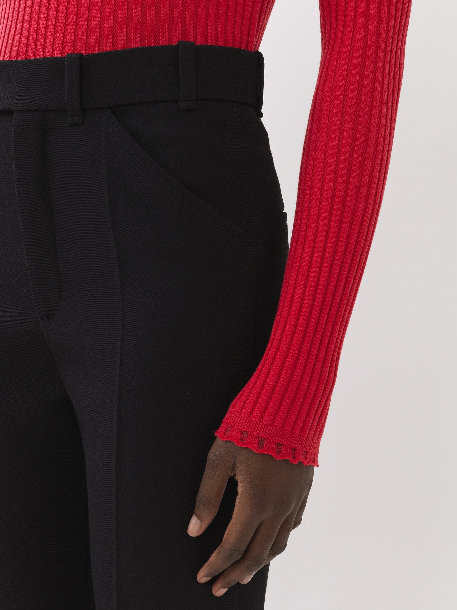FITTED HIGH-NECK SWEATER - 6