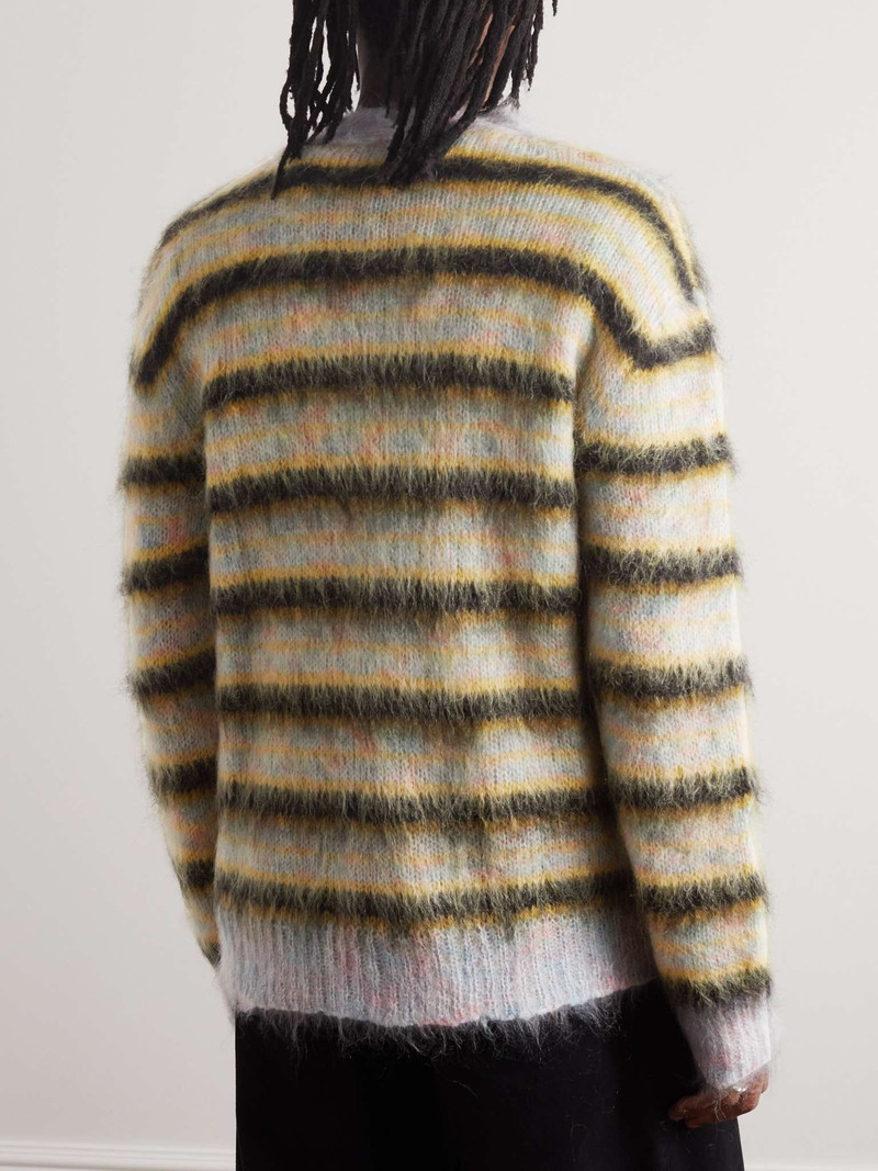 Striped Mohair-Blend Cardigan 4