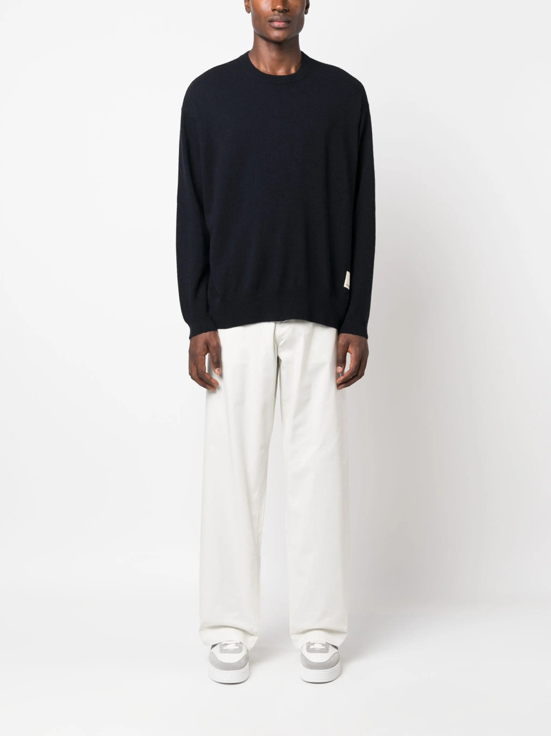 EMPORIO ARMANI Emporio Armani Logo-patch Fine-knit Jumper outlook