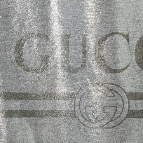 Printed laminated cotton T-shirt - 7