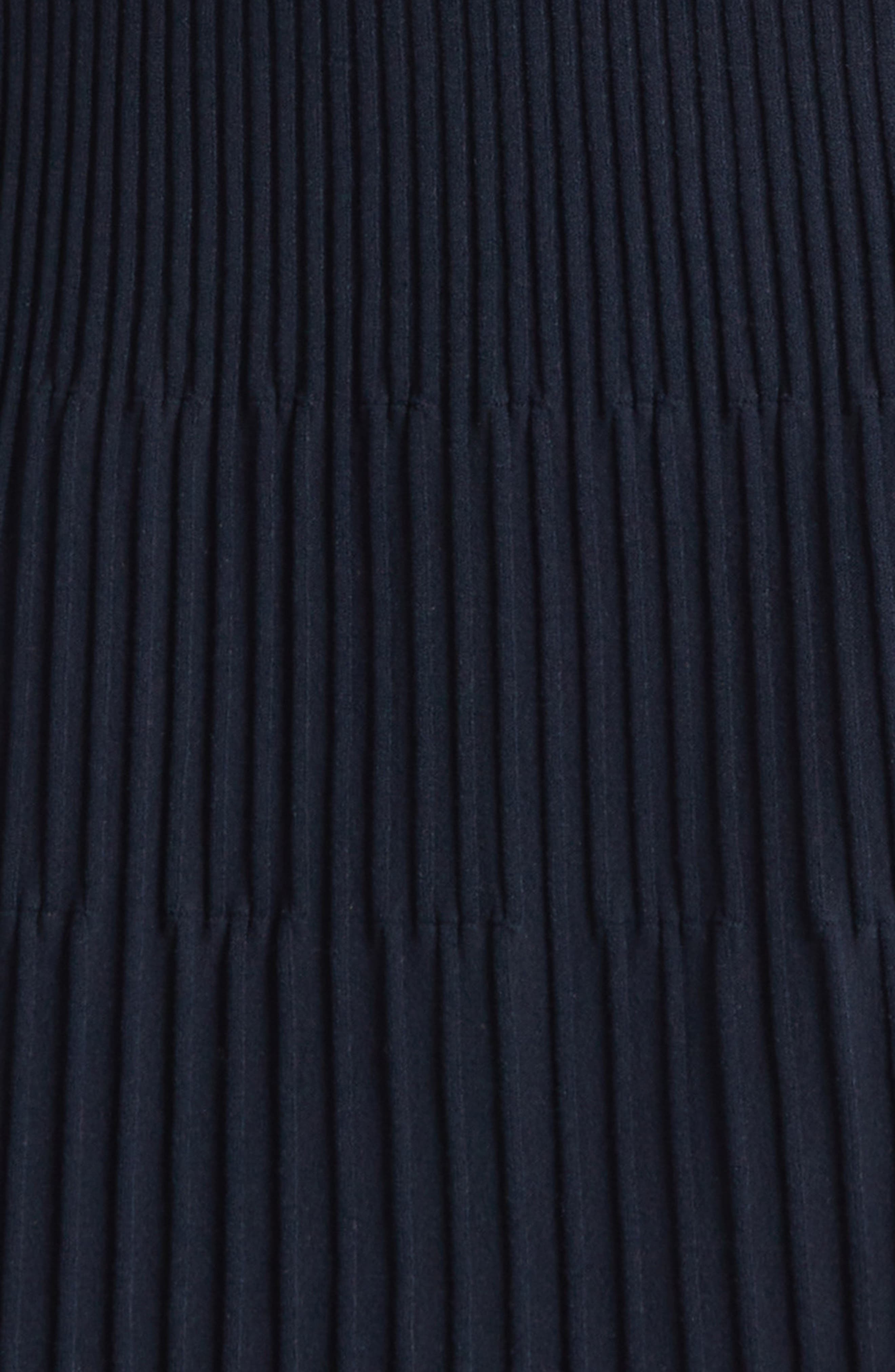 Veronica Beard Lauper Variegated Rib Long Sleeve Sweater Dress in Navy at Nordstrom - 6