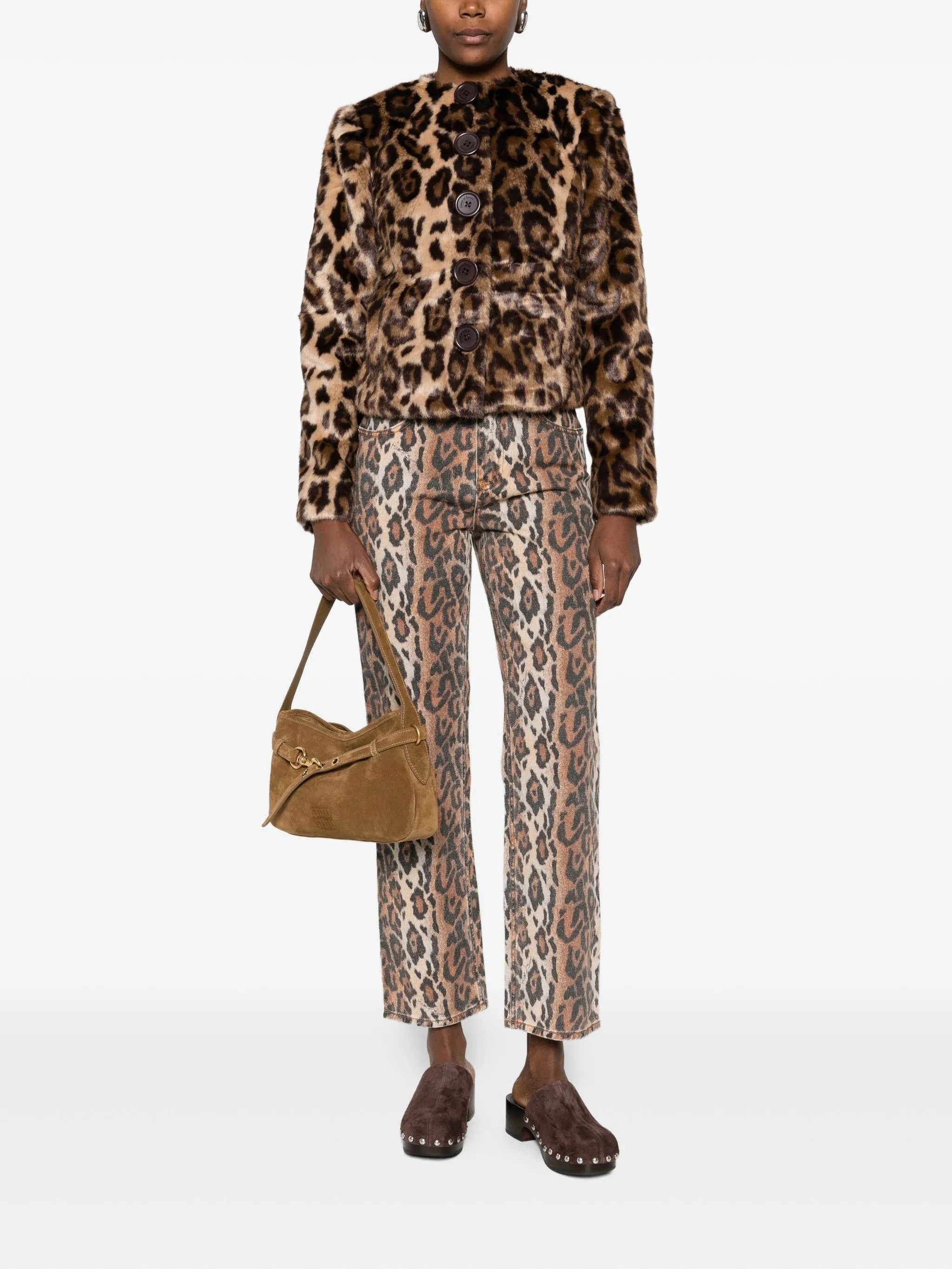 House Of Sunny Animal-print Jeans - 3
