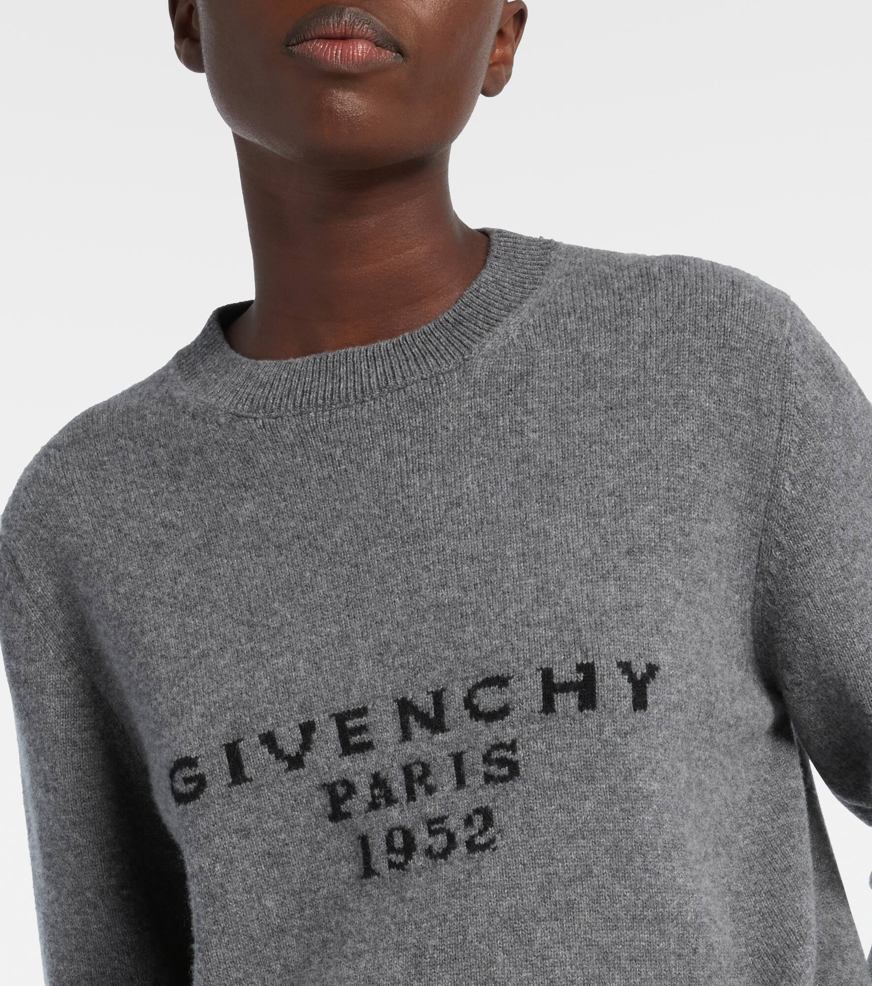 Logo wool and cashmere sweater - 4