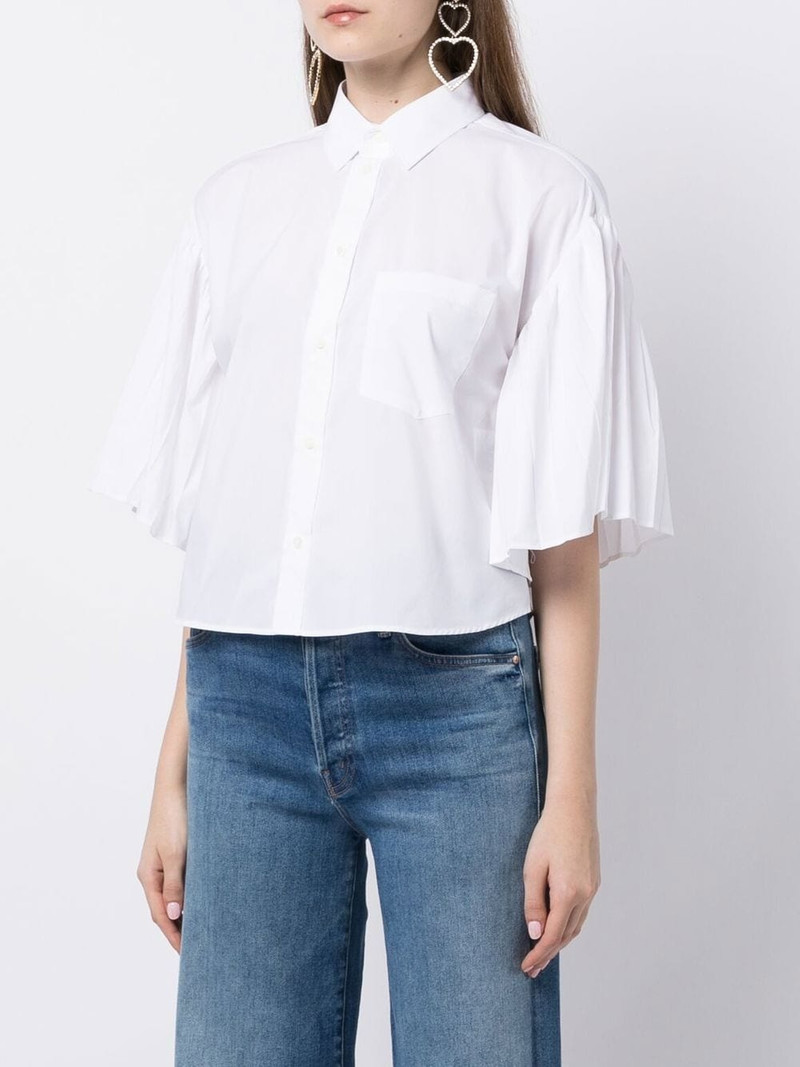 pleated-sleeve detail shirt 3