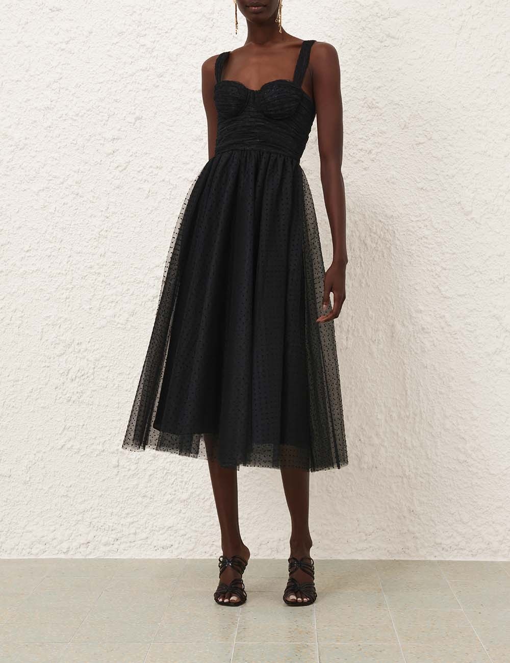 パーティードレス Zimmermann 2877DSS251 Dresses Zimmermann TULLE MIDI DRESS | REVERSIBLE