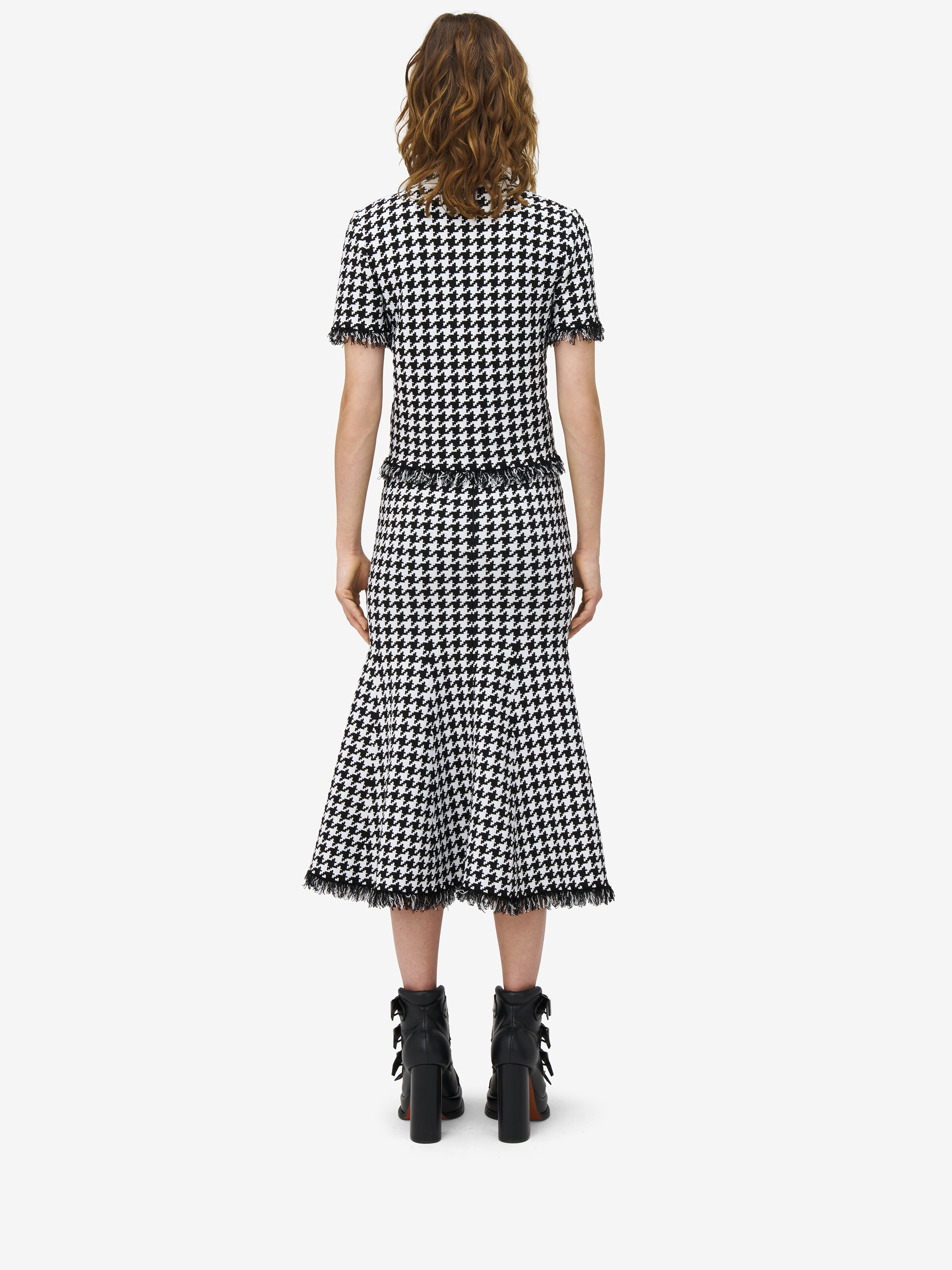 Houndstooth Polo Top - 5