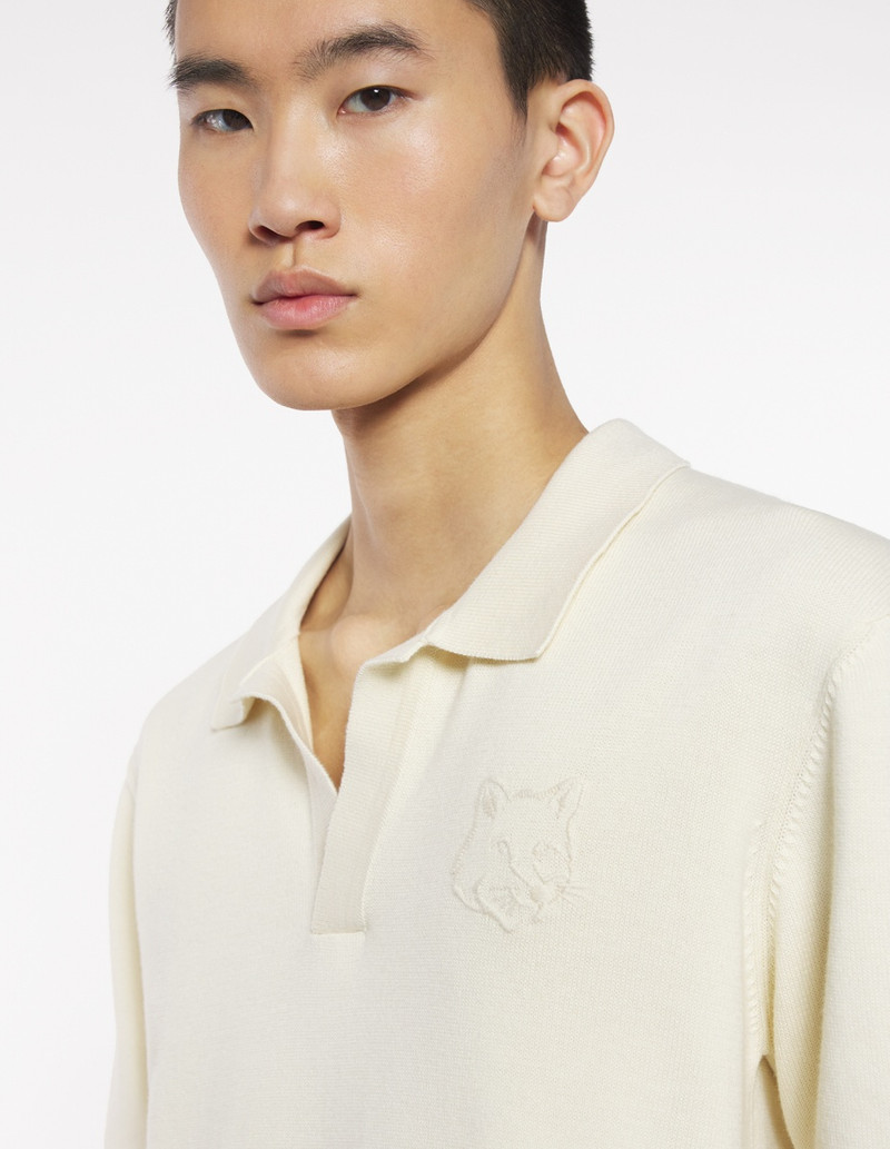 BOLD FOX HEAD EMBROIDERED KNITTED POLO 4
