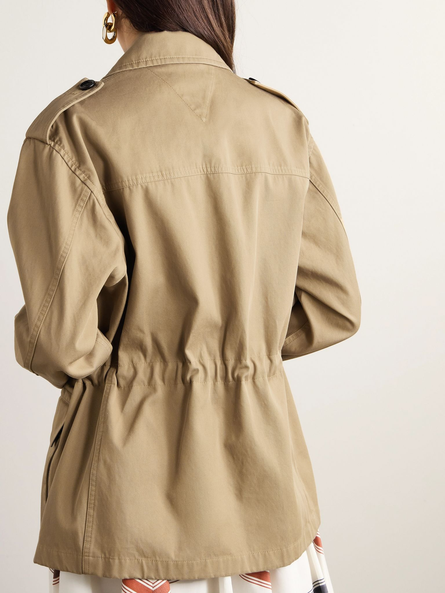 Cotton-drill jacket Beige - 4