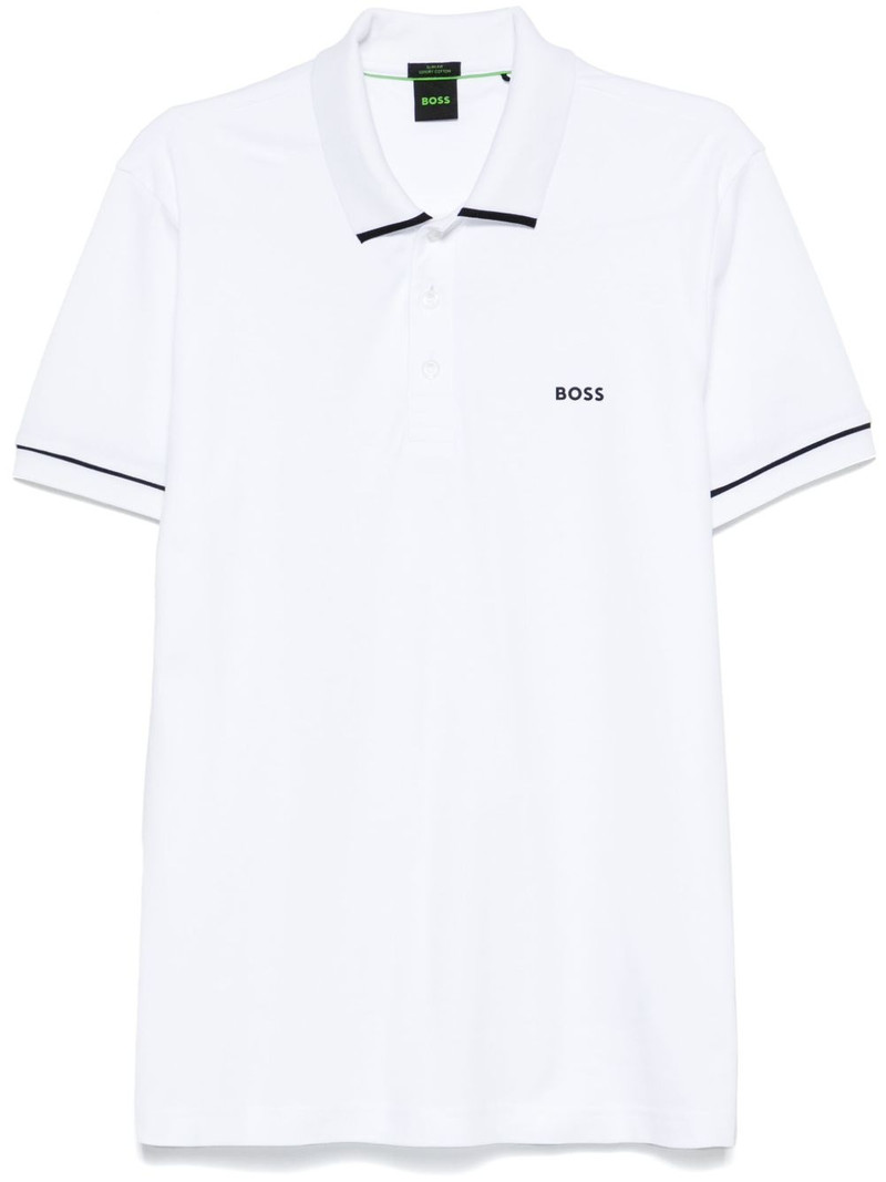 raised-logo polo shirt 1