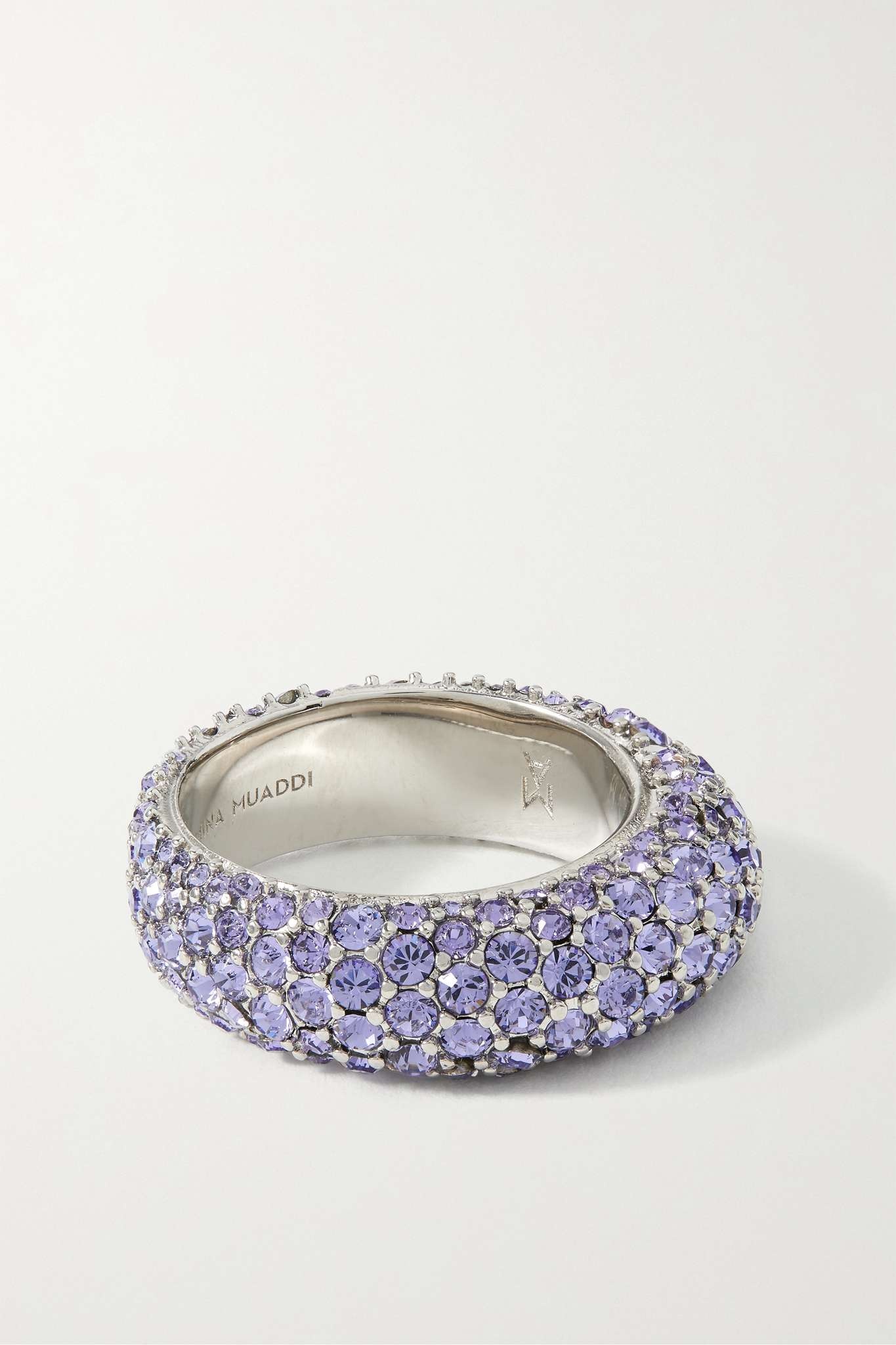 Cameron silver-tone crystal ring - 1