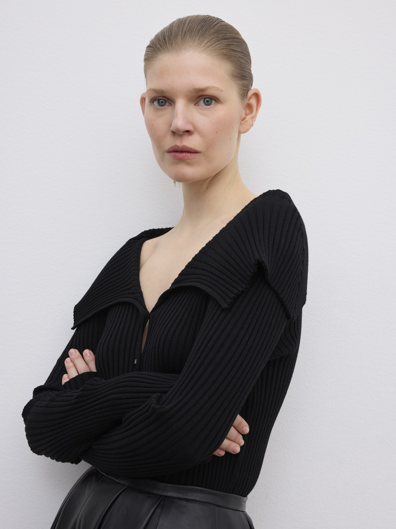 Merino Rib Cardigan 3