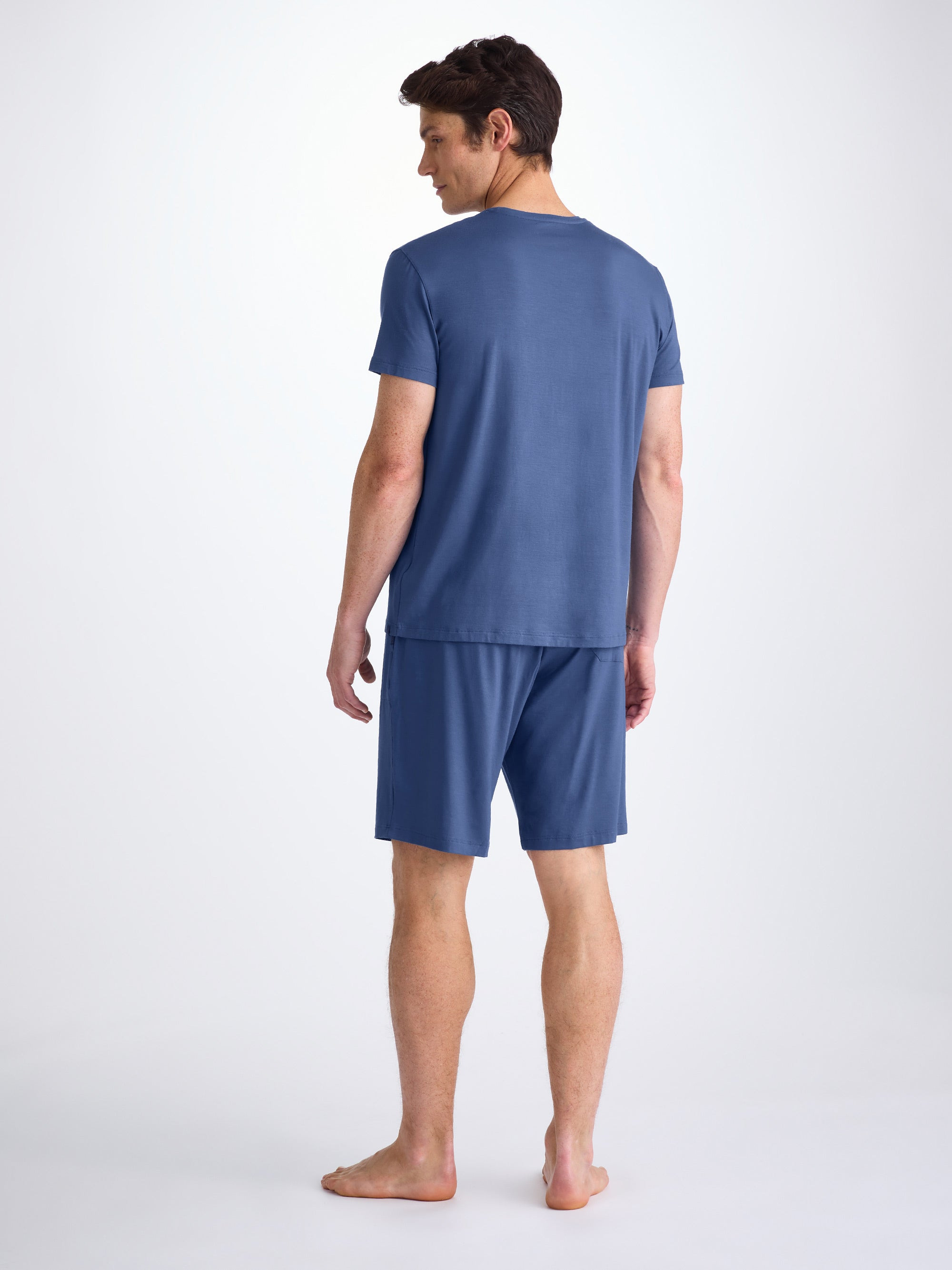 Men's Lounge Shorts Basel Micro Modal Stretch Sapphire - 4